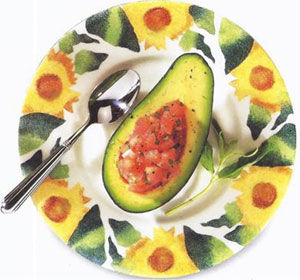 Avocado With Tomatoes & Mint