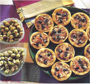 Italian Cheese & Red Pesto Tartlets