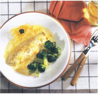 Cheese-Topped Baked Porgy