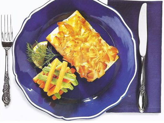 Halibut In Phyllo Packages