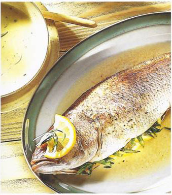 Sea Bass With Lemon Butter Sauce