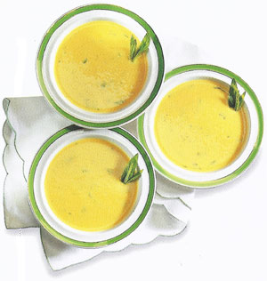 Chilled Curried Apple & Mint Soup