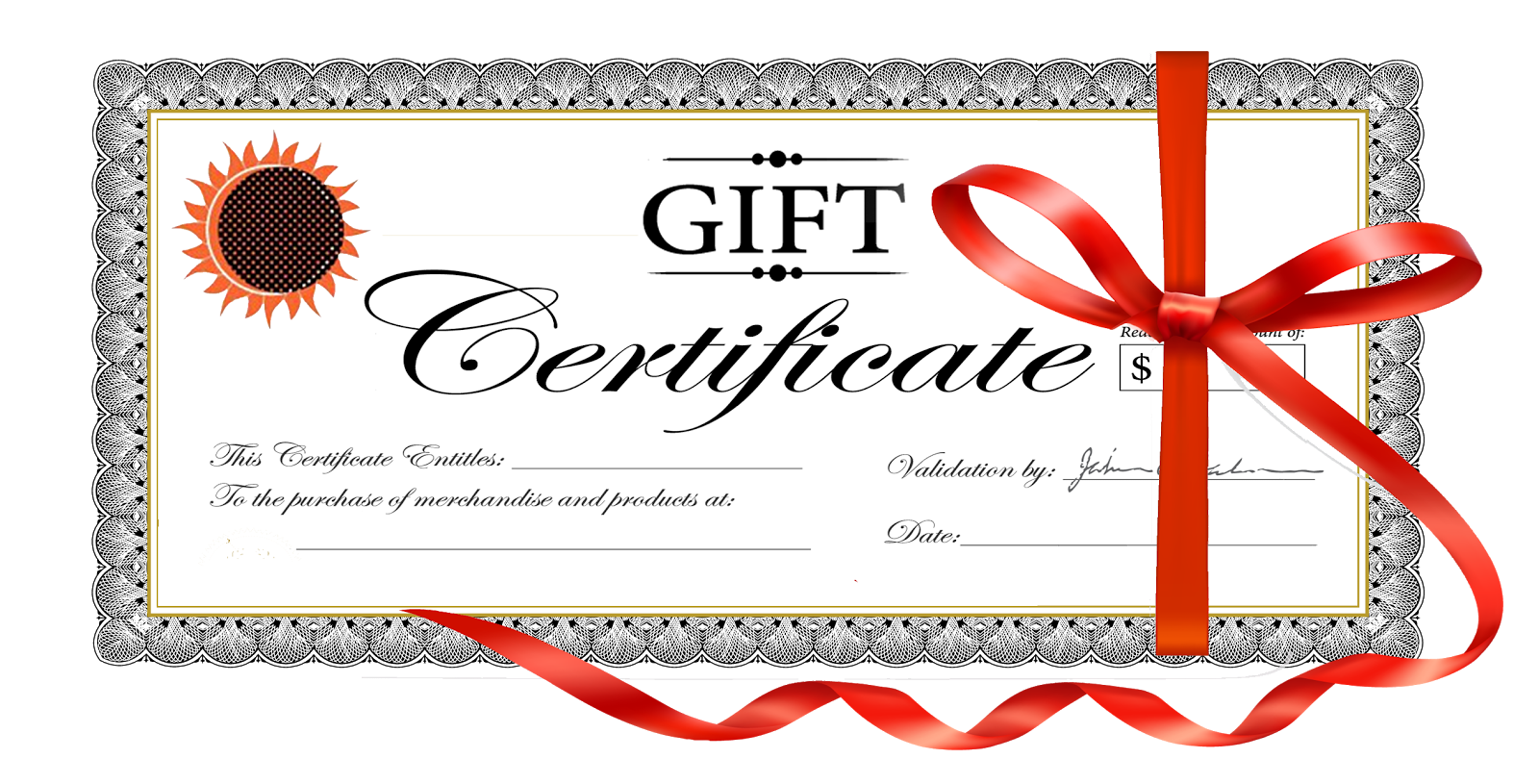 Gift certificate